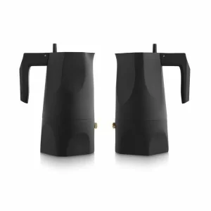 Alessi Espressokocher 3 Tassen Ossidiana Schwarz 6