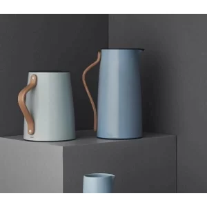 Stelton Isolierkanne Kaffee 1,2 L Emma Hellblau 6