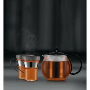 Bodum Teebereiter Mit Metallsieb Assam 1 L Schwarz 6